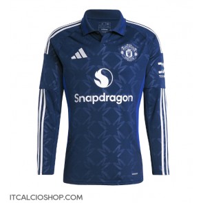 Manchester United Seconda Maglia 2024-25 Manica Lunga